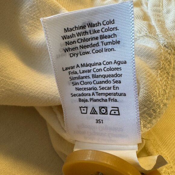 Free Assembly Canvas Pea Coat Small Natural Tan Cotton Double Breasted - Picture 12 of 12